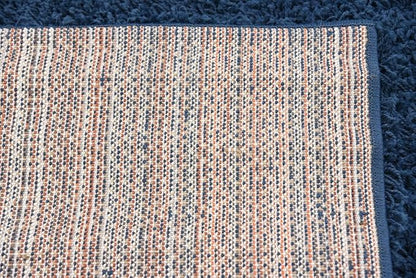 Unique Loom Solid Shag Collection Area Rug (5' 1" x 8' Rectangle, Sapphire Blue/ Navy Blue)