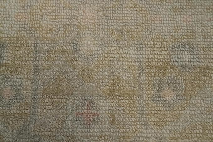 Rug Source Transitional Collection, 5x8 Rug, Hand Knotted Beige & Ivories All-Over Rug, Oriental Viscose Silk Carpet for Foyer, Entryway and Hallway