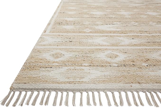 Loloi Angela Rose Rivers Collection RIV-04 Natural/Ivory 5'-0" x 7'-6" Reversible Area Rug