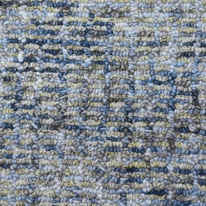 Hand Tufted Wool ECO-Friendly Area Rugs - 2'6''x11', Runner Shape, Light Green, Solid Plain Design, High Pile Thick Handmade Area Rugs for Living Room, Bed Room (KWC111)