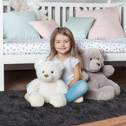 Fluffy Area Rugs for Living Room, Soft Shaggy Carpets for Living Room, Upgrade Anti-Slip Fuzzy Rugs for Kids' Room, Perfect Decor for Modern Home Charcoal 2x6 Feet