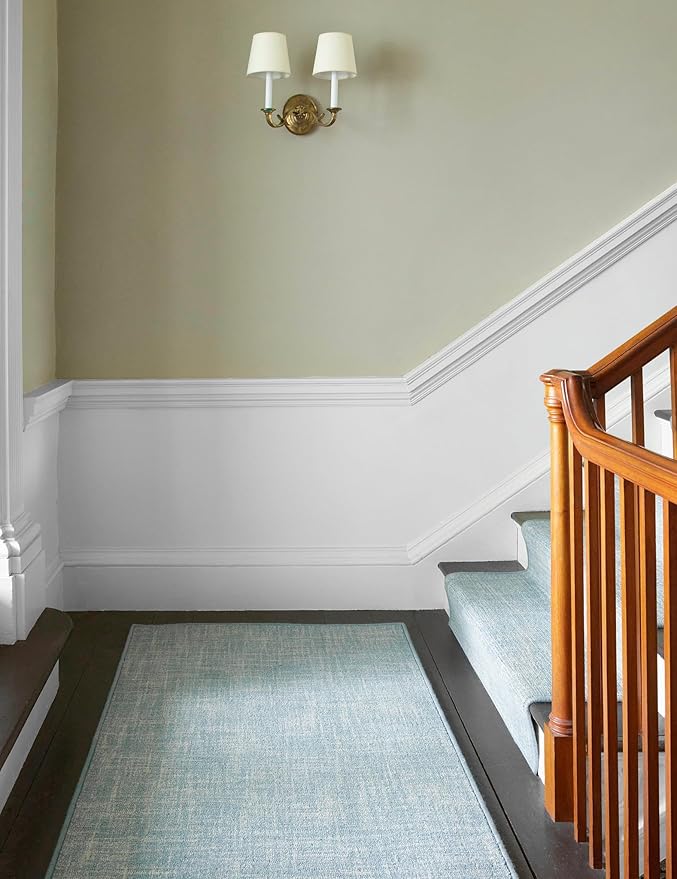Dash and Albert Crosshatch Wool Area Rug - 2' x 3' Aegean Solid Hand Micro Hooked Accent Rug - Durable, High Traffic Areas Bedroom, Hallway, Stairs - Premium Luxury Hotel Quality Soft Breathable