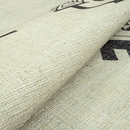 GLN Rugs Contemporary Collection - Machine Washable Area Rug, Contemporary Washable, Non Slip, Low Pile Chenille Rug, Living Room, Bedroom, Kitchen Rug (8' x 10' Cream/Anthracite)
