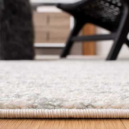 SAFAVIEH Area Rug 3x5 - Tulum Collection - Ivory & Light Grey, Moroccan Boho Tribal Design, Non-Shedding & Easy to Clean, Ideal for Entryway, Foyer, Accent Space, Bedroom (TUL272G)