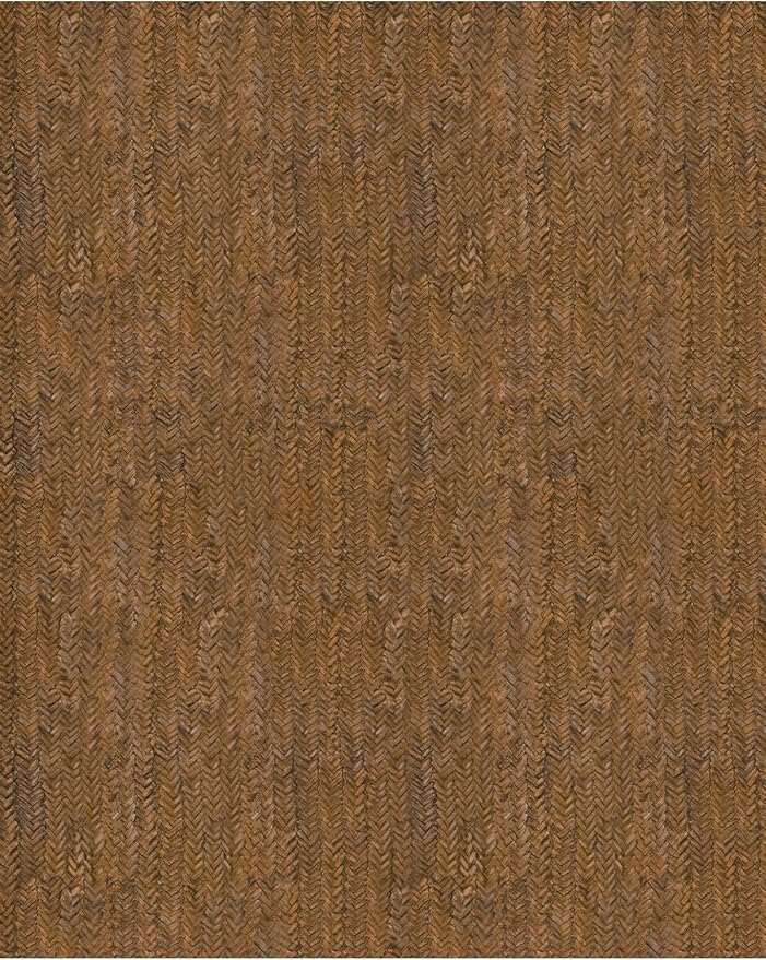 Eleisa Modern Vintage 10x14 Herringbone Chevron Area Rug, Non-Slip Stain Resistant Washable Rug, Brown Large Rug for Living Room, Farmhouse Carpet for Bedroom, Kitchen, Dining Room, Home Office