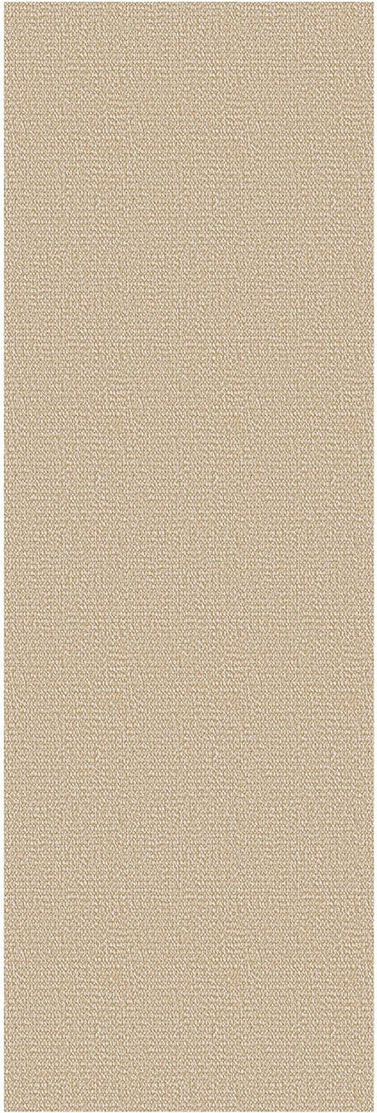 EARTHALL Washable Runner Rug 2x7 Ft Non Slip Runners for Hallways Cotton Rubber Backed Kitchen Runner Braided Indoor Floor Carpet Runners for Entryway, Hallway, Kitchen, Bedroom, Golden Beige/White