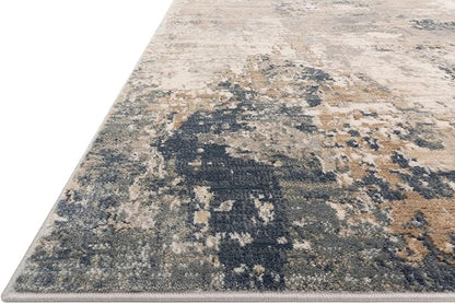 Loloi Teagan Collection TEA-06 Sand/Mist 7'-11" x 10'-6" Area Rug, Large, Soft Neutral Rug, High-Traffic for Living Room, Bedroom, Home Office, Dining Area