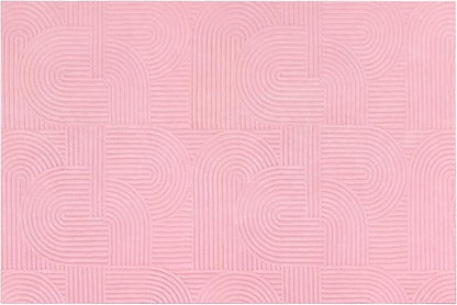 Pauwer 6x9 Washable Area Rugs for Living Room Modern Pink Solid Color Soft Fluffy Rugs for Bedroom Non Slip Boho Accent Indoor Mat Floor Carpet Cover for Kids Room Dining Room Kitchen Office, Pink