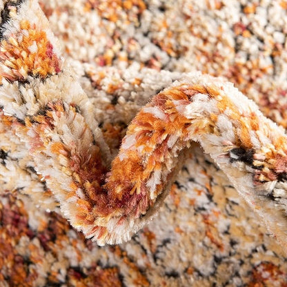 Unique Loom Isabella Collection Area Rug - Adjani (2' 7" x 10' Runner, Rust Red/ Black)