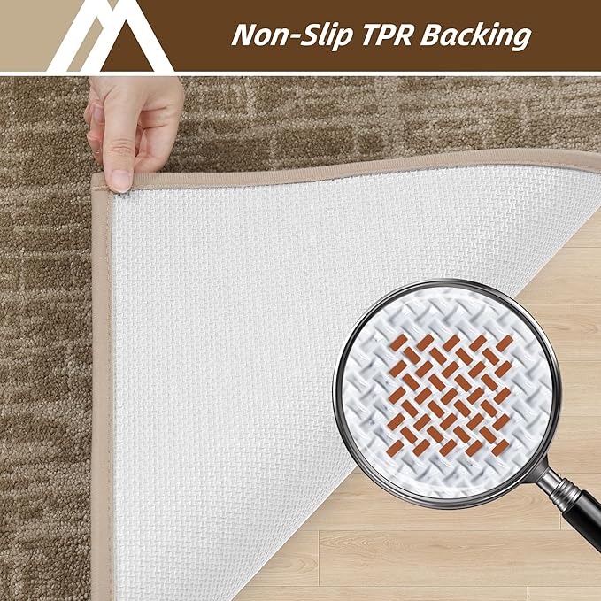 COSY HOMEER-Door-Mat Dirt Trapper Entryway Rugs 20"x32" Non Slip Washable Entrance Mats Absorbent Welcome Mat Low Profile Dog Door Mats for Front Back Doomats and Wet Shoes,Taupe