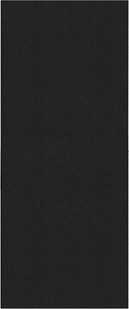 Braided Runner Rug 2.6x8 Ft Washable Runners for Hallways Non Slip Rubber Backed Kitchen Runners Cotton Entryway Runner Indoor, Woven Floor Carpet for Hall Kitchen Bedroom, Black/Grey