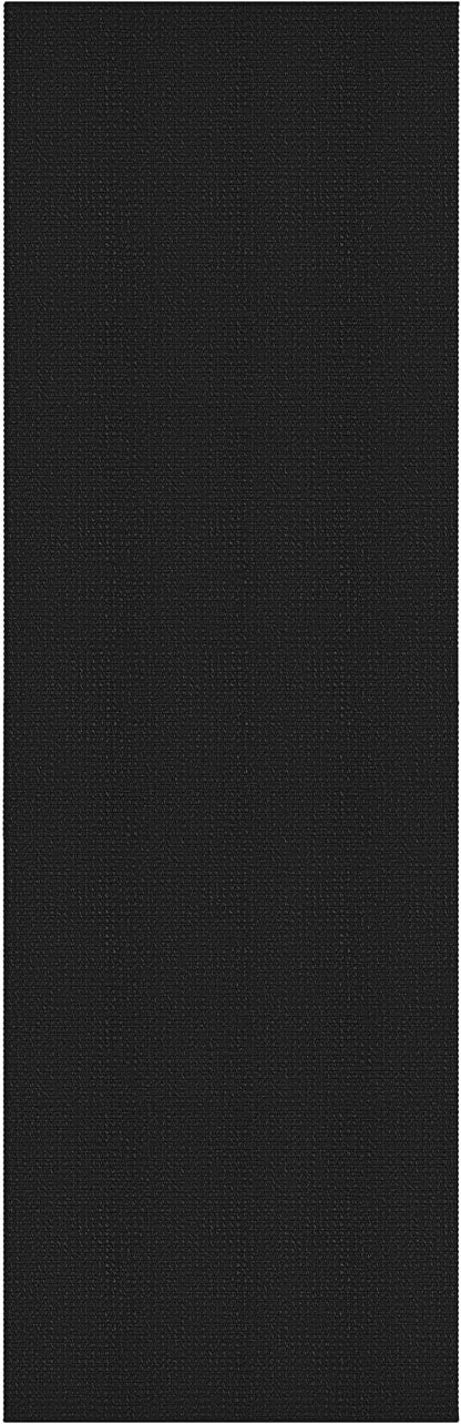 Braided Runner Rug 3x14 Ft Washable Runners for Hallways Non Slip Rubber Backed Kitchen Runners Cotton Long Entryway Runner Indoor, Woven Carpet for Hall Stair Entryway, Black/Grey
