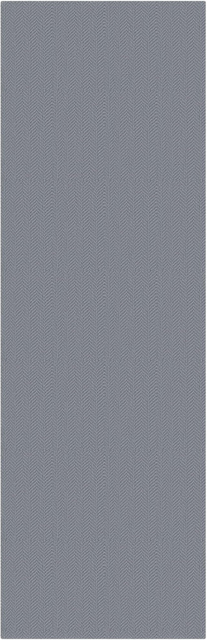 Braided Runner Rug 2x8 Ft Washable Runners for Hallways Kitchen Runner Rug with Rubber Backing Cotton Entryway Runner Indoor, Woven Floor Carpet for Hall Kitchen Bedroom, Light Gray