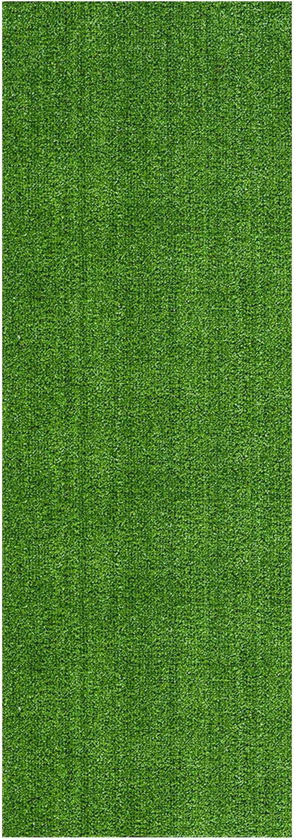 Ottomanson Artificial Grass Turf 22" x 18' Indoor Outdoor Faux Grass Rug with Drainage Holes, Customizable with Extra Long Size Options, Perfect for Patio Lawn Balcony Weddings Photoshoot Backdrop