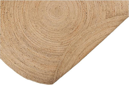 REDEARTH · Round Area Rug - 6 Feet Braided Natural Jute Rug- Artisan Made Reversible Boho Jute Rugs for Bedroom - Kitchen - Living Room - Farmhouse - Home Decor - Handmade Rustic Vintage Décor