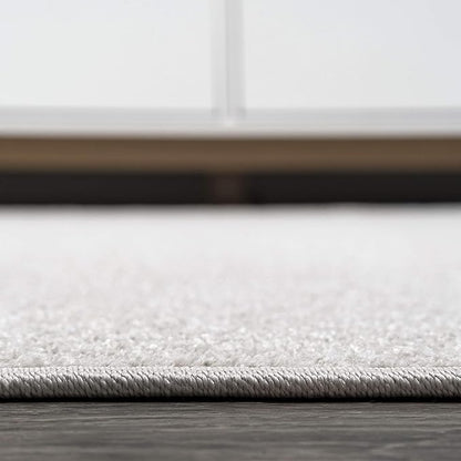 JONATHAN Y Haze Solid Low-Pile Ivory Indoor Area Rug 6x9, Coastal,Bohemian,Minimalist,Classic, Easy-Cleaning for Living Room,Bedroom,Kitchen,Pet Friendly,Non-Shedding (SEU100D-6)