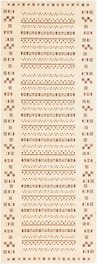 Keen Home Design 2x7 Rug - Machine Washable Runner Rug with Non-Slip Backing, Ideal for Hallway, Entryway, Kitchen, Laundry Room - Vintage, Easy Clean, Durable, Low Pile - (2'6" x 7')