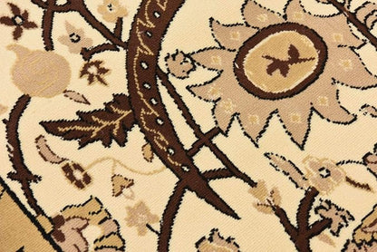 Unique Loom Espahan Collection Area Rug - Cape Cod (8'Square, Ivory/ Beige)