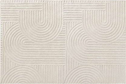Pauwer 4x6 Washable Area Rugs for Living Room Modern Beige Solid Color Soft Fluffy Rugs for Bedroom Non Slip Boho Accent Indoor Mat Floor Carpet Cover for Kids Room Dining Room Kitchen Office, Beige