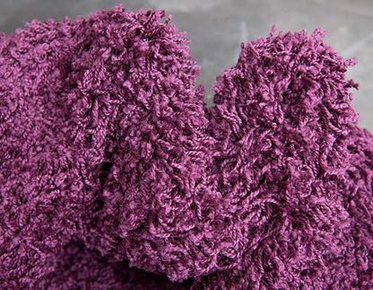 Unique Loom Solid Shag Collection Area Rug (8' x 10' Rectangle Eggplant Purple)