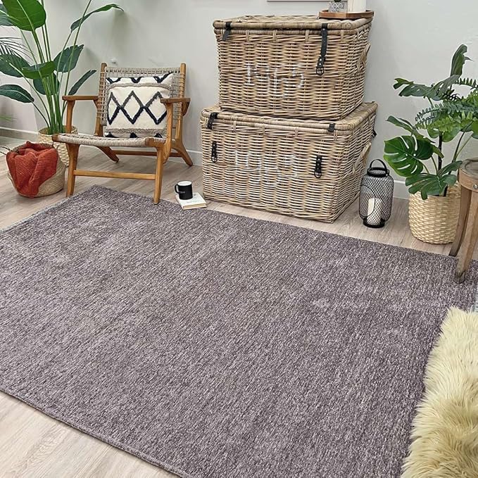 Alfa Rich 3x10 Dark Gray Washable Area Rugs for Living Room Hallway Kitchen Cotton Decor Runner