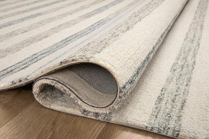 Loloi Chris Loves Julia Chris Collection CHR-05 Ivory/Slate 2'-6'' x 9'-9'', .50" Pile Height, Runner Rug