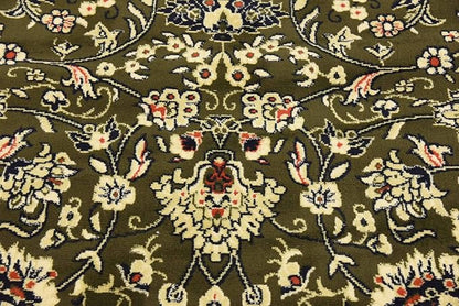 Unique Loom Sialk Hill Collection Area Rug - Washington (7' 10" Round Green/Hunter Green)