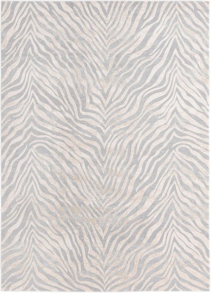 Unique Loom Finsbury Collection Area Rug - Meghan (7' 1" x 10' Rectangle, Gray and Ivory)