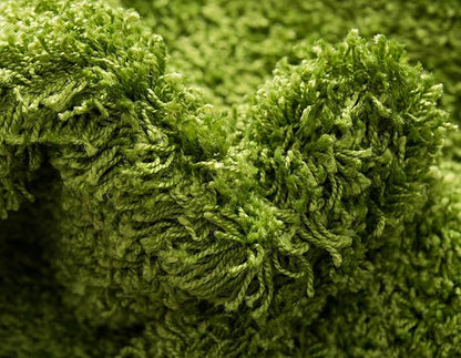 Unique Loom Solid Shag Collection Area Rug (4' 1" x 6' 1" Rectangle, Grass Green)