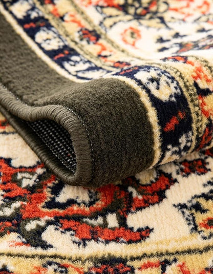 Unique Loom Sialk Hill Collection Area Rug - Washington (7' 1" x 10' Rectangle Green/Hunter Green)