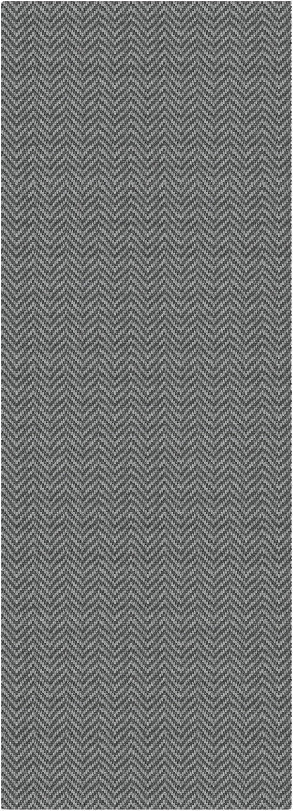 2x6 Ft Braided Runner Rug Washable Runners for Hallways Kitchen Runner Rug with Rubber Backing Cotton Entryway Runner Indoor, Woven Floor Carpet for Hall Kitchen Bedroom, Charcoal Gray/Gray