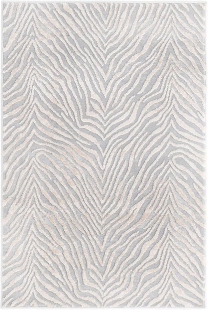 Unique Loom Finsbury Collection Area Rug - Meghan (2' x 3' 1" Rectangle, Gray and Ivory)