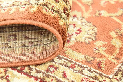 Unique Loom Voyage Collection Traditional Oriental Classic Intricate Design Area Rug (4' 0 x 6' 0 Rectangular, Terracotta/Ivory)