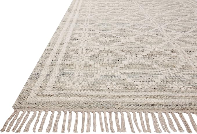 Loloi Angela Rose Rivers Collection RIV-02 Lagoon/Ivory 9'-3" x 13' Reversible Area Rug