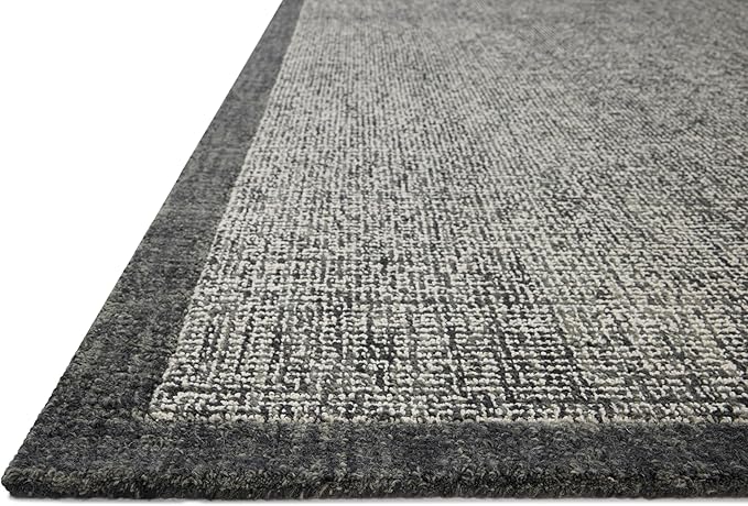 Loloi Magnolia Home by Joanna Gaines Henley Collection HNY-01 Ivory/Charcoal 2'-6" x 9'-6" Runner Rug