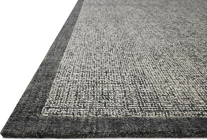 Loloi Magnolia Home by Joanna Gaines Henley Collection HNY-01 Ivory/Charcoal 2'-3" x 3'-9" Accent Rug