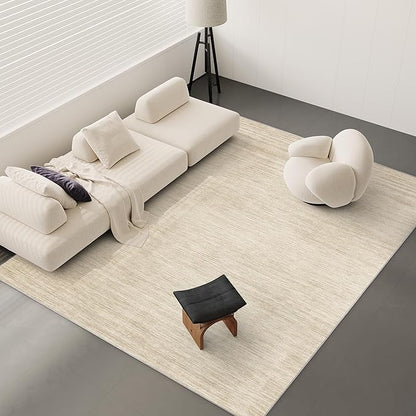 Valenrug Washable Rugs 6x9 - Non Slip 6x9 Area Rugs for Living Room, Stain Resistant Area Rugs for Bedroom, Foldable Machine Washable Area Rug(6'x9', Beige)