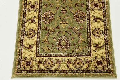 Unique Loom Voyage Collection Traditional Oriental Classic Intricate Design Area Rug (2' 2 x 6' 0 Runner, Green/Ivory)