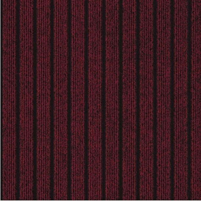 Ottomanson 2'7" x 12' Hallway Runner with Scraper Pile Extra Durable Non-Slip Rug Mat for Indoor & Outdoor Use - Ideal for Kitchen, Entryway, Patio & Garage - High-Traffic Carpet, Red