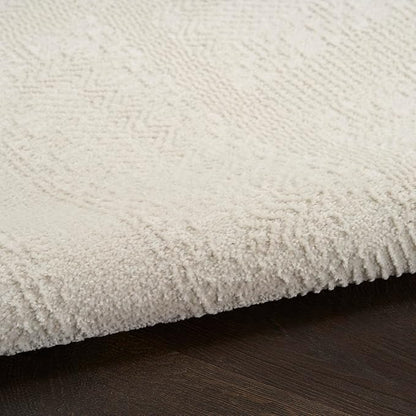 Nourison Home Nordic Ivory 5' x 7' Area Rug - Easy Clean, Non Shedding, Bed Room, Living Room, Dining Room, Kitchen (5' x 7')