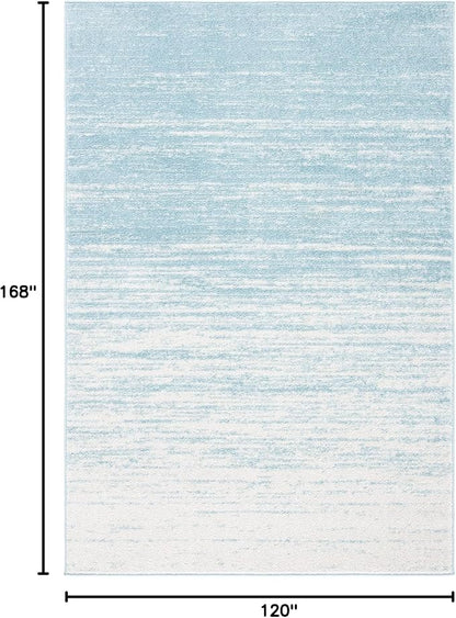 SAFAVIEH Area Rug 10x14 - Adirondack Collection - Large - Aqua & Ivory, Modern Ombre Design, Non Shedding & Easy to Clean, Ideal for Living Room, Bedroom, Office, Dining Space (ADR113J)