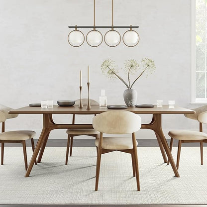 Abani Cream Area Rug - Living Room & Bedroom - Textured Weave Design - Indoor Use - Easy to Clean, Stain Resistant, Non-Shedding - Neutral Collection (8'11" x 12')
