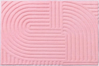 Pauwer 2x3 Washable Area Rugs for Living Room Modern Pink Solid Color Soft Fluffy Rugs for Bedroom Non Slip Boho Accent Indoor Mat Floor Carpet Cover for Kids Room Dining Room Kitchen Office, Pink