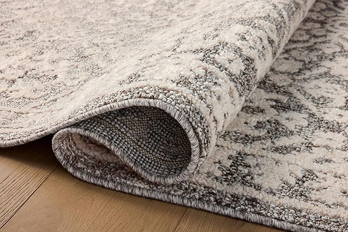 Loloi Magnolia Home by Joanna Gaines Gigi Collection GIG-01 Grey/Ivory 2'-7" x 10'-0" Runner Rug