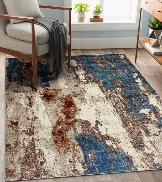 LUXE WEAVERS Lagos Collection Passion 6x9 Abstract Area Rug