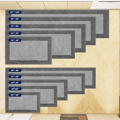 Machine Washable Kitchen Rug 32" x 72", Non Slip Indoor Door Rug, Absorbent Entrance Runner Rug for Bedroom, Hallway, Bathroom, Floor (Roll Packing)