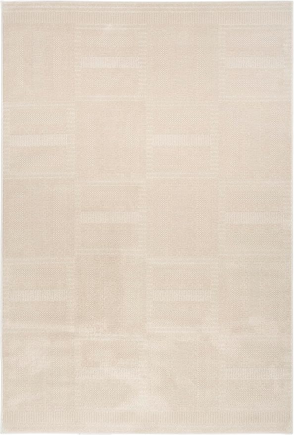 Nourison Home Nordic Taupe 5' x 7' Area Rug - Easy Clean, Non Shedding, Bed Room, Living Room, Dining Room, Kitchen (5' x 7')