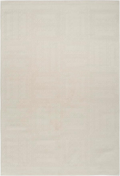 Nourison Home Nordic Ivory 4' x 6' Area Rug - Easy Clean, Non Shedding, Bed Room, Living Room, Dining Room, Kitchen (4' x 6')