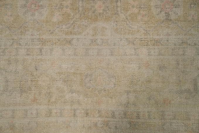 Rug Source Transitional Collection, 5x8 Rug, Hand Knotted Beige & Ivories All-Over Rug, Oriental Viscose Silk Carpet for Foyer, Entryway and Hallway