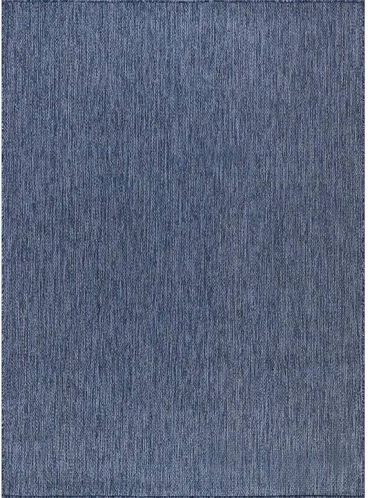 CAMILSON Outdoor Rug 9x12 Modern Area Rugs for Large Indoor and Outdoor Patios and Porches - Waterproof, Washable, Non-Shedding, Easy-to-Clean Outside Carpet (9 x 12, Solid - Navy Blue)